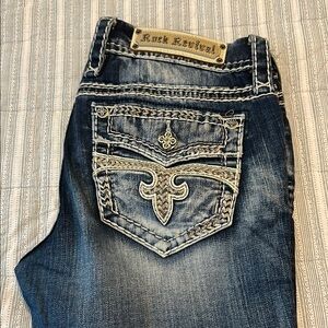 28x34 Rock Revival Women's Blue Jeans